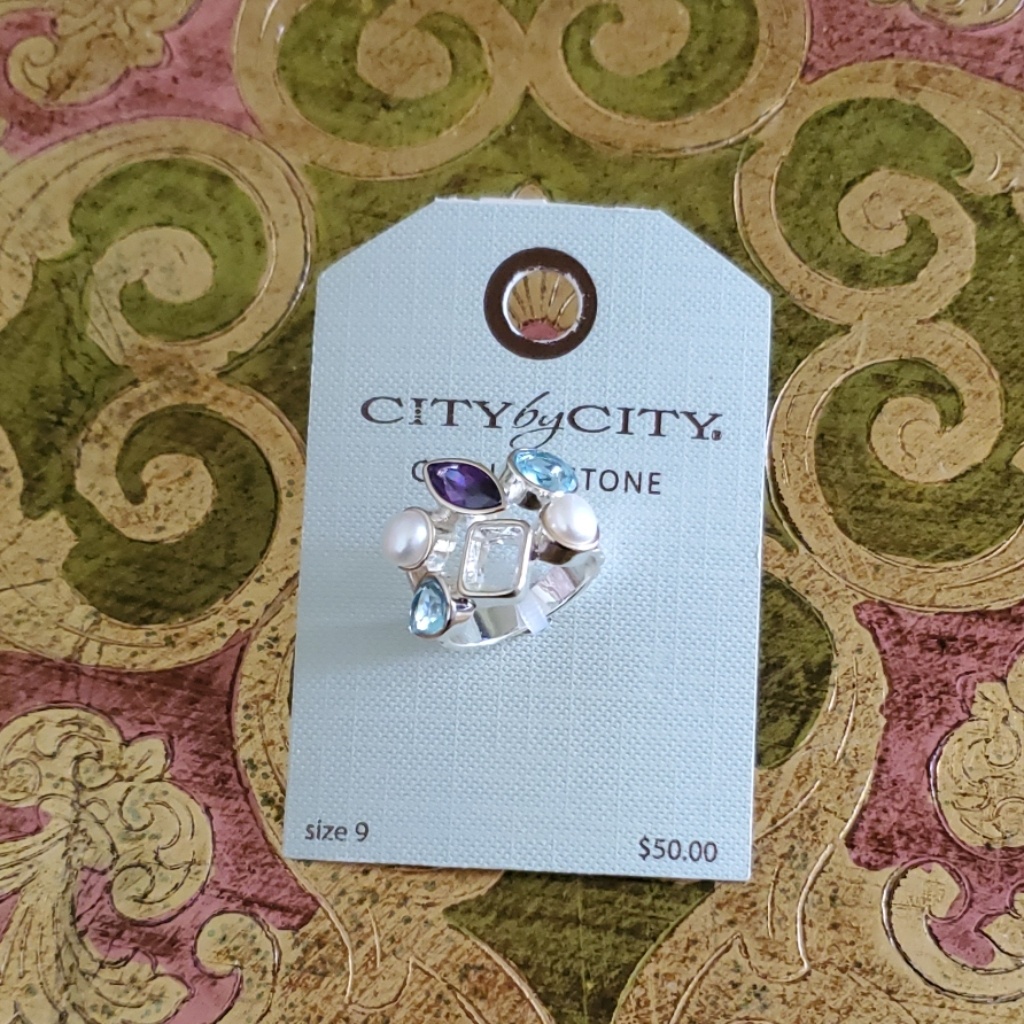 City By City Genuine Stone Ring